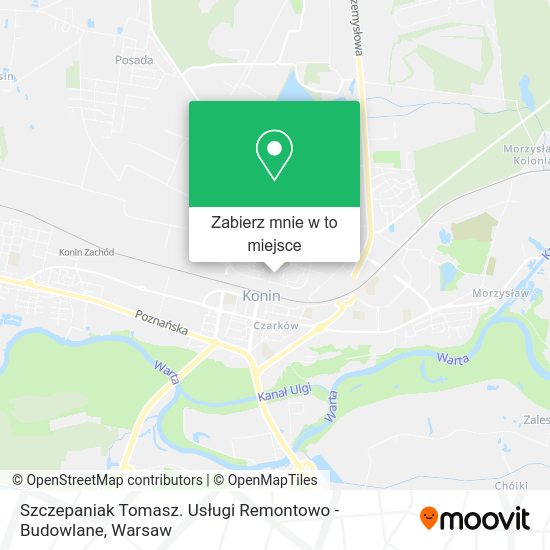 Mapa Szczepaniak Tomasz. Usługi Remontowo - Budowlane