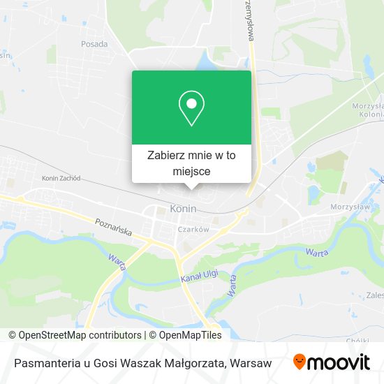 Mapa Pasmanteria u Gosi Waszak Małgorzata