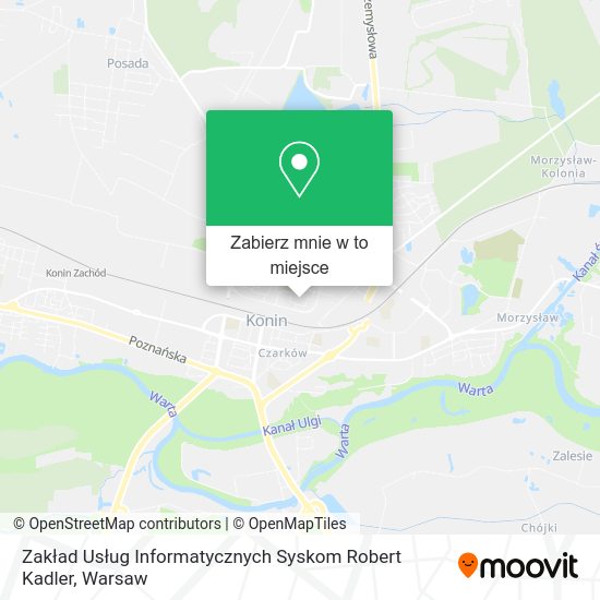 Mapa Zakład Usług Informatycznych Syskom Robert Kadler