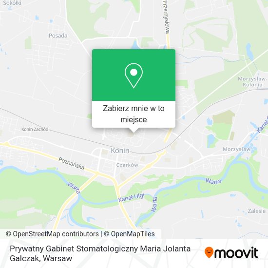 Mapa Prywatny Gabinet Stomatologiczny Maria Jolanta Galczak