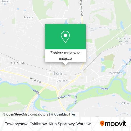 Mapa Towarzystwo Cyklistów. Klub Sportowy