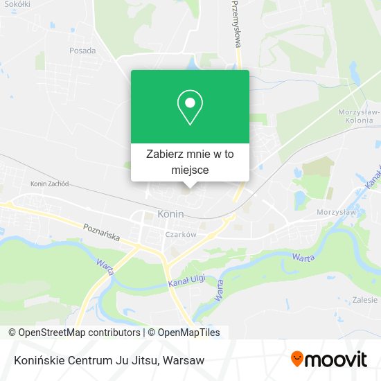 Mapa Konińskie Centrum Ju Jitsu