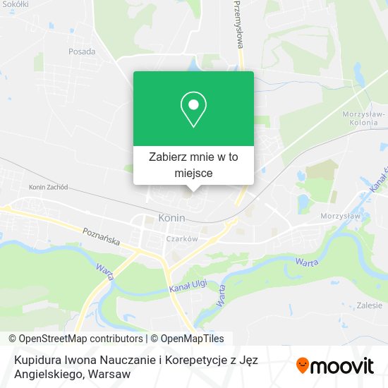 Mapa Kupidura Iwona Nauczanie i Korepetycje z Jęz Angielskiego