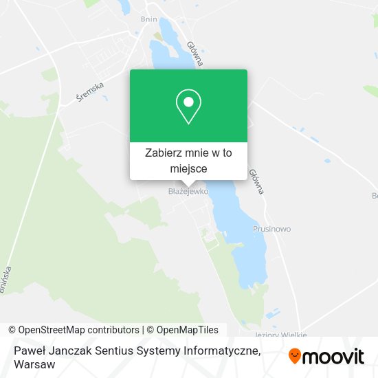 Mapa Paweł Janczak Sentius Systemy Informatyczne