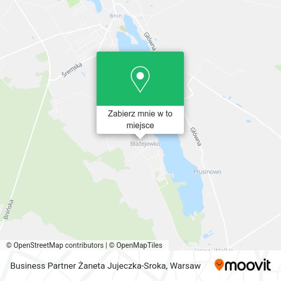 Mapa Business Partner Żaneta Jujeczka-Sroka