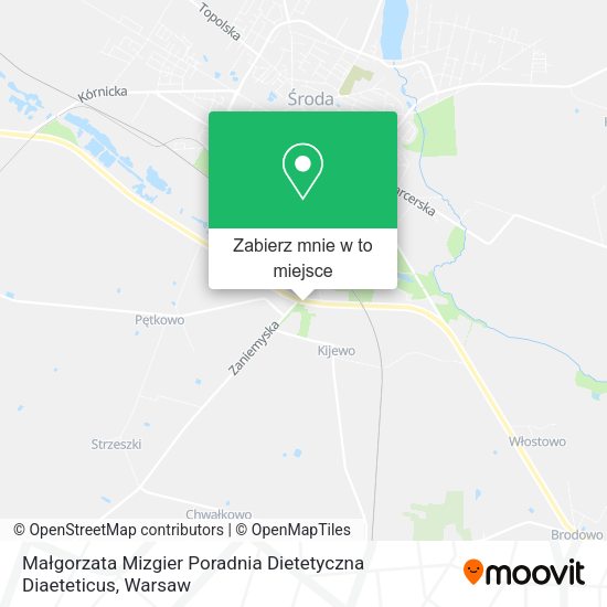 Mapa Małgorzata Mizgier Poradnia Dietetyczna Diaeteticus