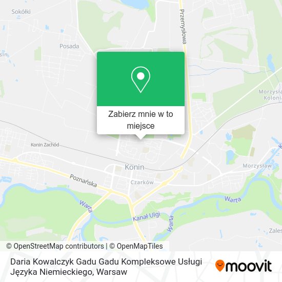 Mapa Daria Kowalczyk Gadu Gadu Kompleksowe Usługi Języka Niemieckiego