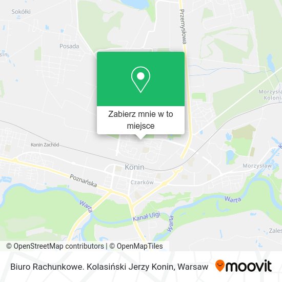 Mapa Biuro Rachunkowe. Kolasiński Jerzy Konin