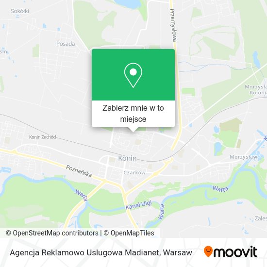 Mapa Agencja Reklamowo Uslugowa Madianet