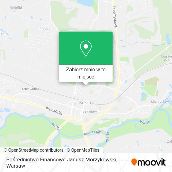 Mapa Pośrednictwo Finansowe Janusz Morzykowski