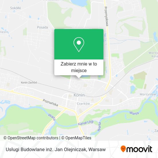 Mapa Usługi Budowlane inż. Jan Olejniczak