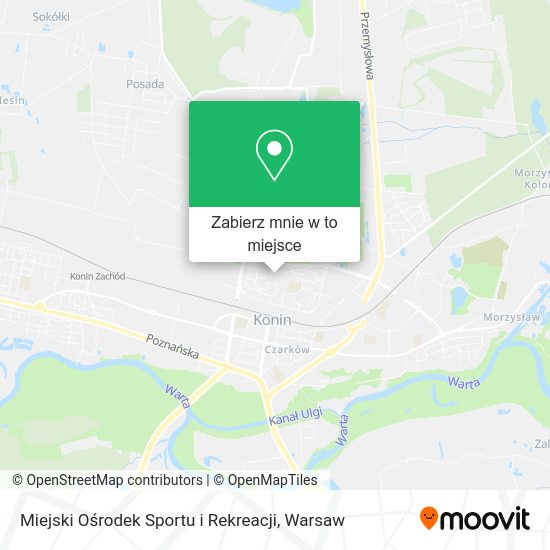 Mapa Miejski Ośrodek Sportu i Rekreacji