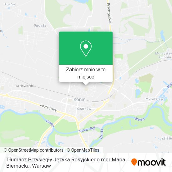 Mapa Tłumacz Przysięgły Języka Rosyjskiego mgr Maria Biernacka