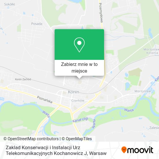 Mapa Zaklad Konserwacji i Instalacji Urz Telekomunikacyjnych Kochanowicz J