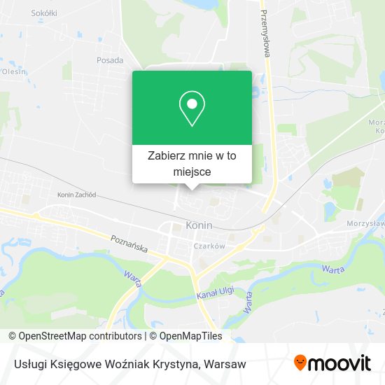 Mapa Usługi Księgowe Woźniak Krystyna