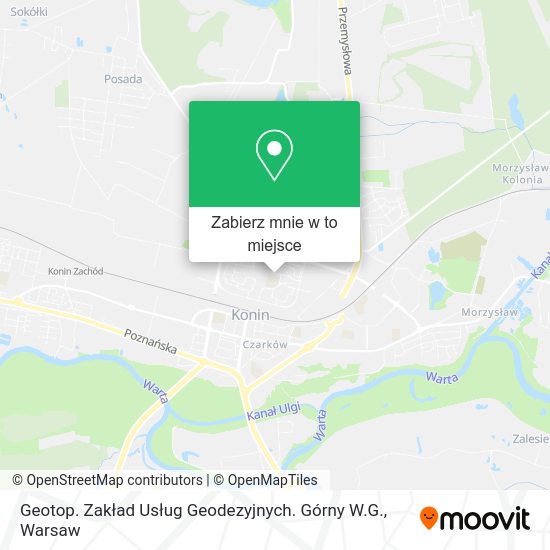 Mapa Geotop. Zakład Usług Geodezyjnych. Górny W.G.