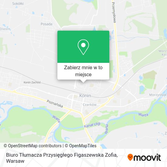 Mapa Biuro Tłumacza Przysięgłego Figaszewska Zofia