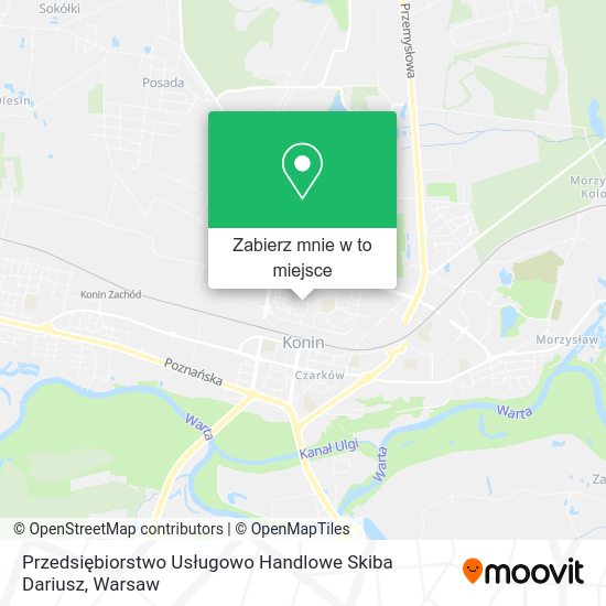 Mapa Przedsiębiorstwo Usługowo Handlowe Skiba Dariusz