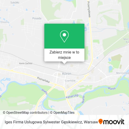 Mapa Iges Firma Usługowa Sylwester Gęsikiewicz