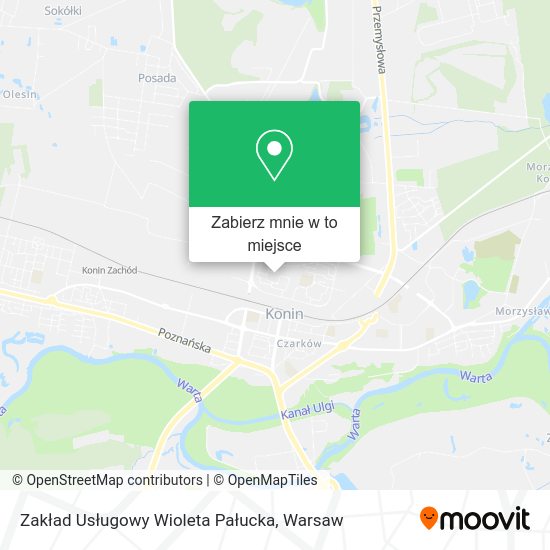 Mapa Zakład Usługowy Wioleta Pałucka