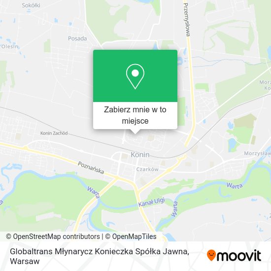 Mapa Globaltrans Młynarycz Konieczka Spółka Jawna