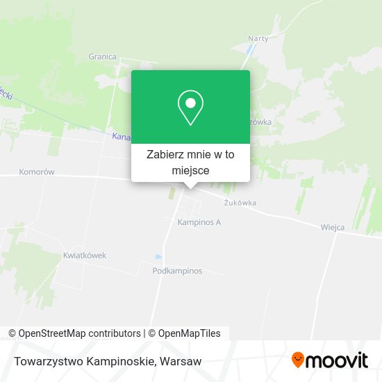 Mapa Towarzystwo Kampinoskie