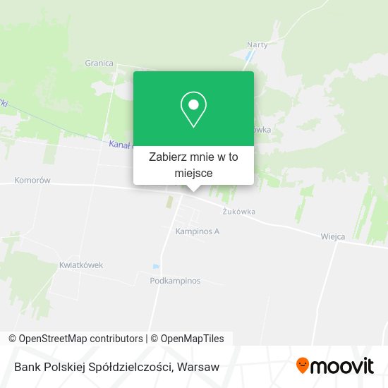 Mapa Bank Polskiej Spółdzielczości