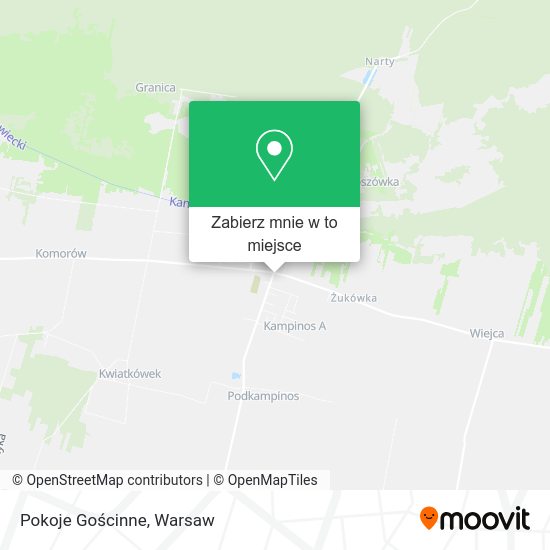 Mapa Pokoje Gościnne