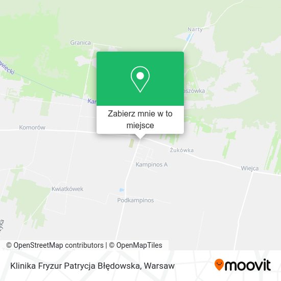 Mapa Klinika Fryzur Patrycja Błędowska