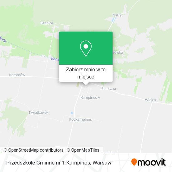 Mapa Przedszkole Gminne nr 1 Kampinos