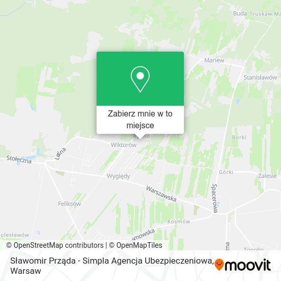 Mapa Sławomir Prząda - Simpla Agencja Ubezpieczeniowa