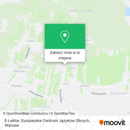 Mapa E-Lektor. Europejskie Centrum Języków Obcych