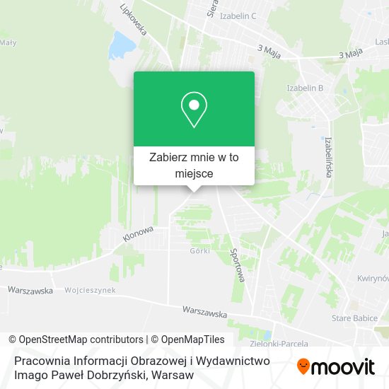 Mapa Pracownia Informacji Obrazowej i Wydawnictwo Imago Paweł Dobrzyński