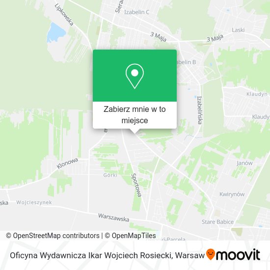 Mapa Oficyna Wydawnicza Ikar Wojciech Rosiecki