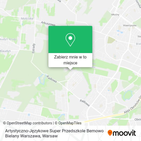 Mapa Artystyczno-Językowe Super Przedszkole Bemowo Bielany Warszawa