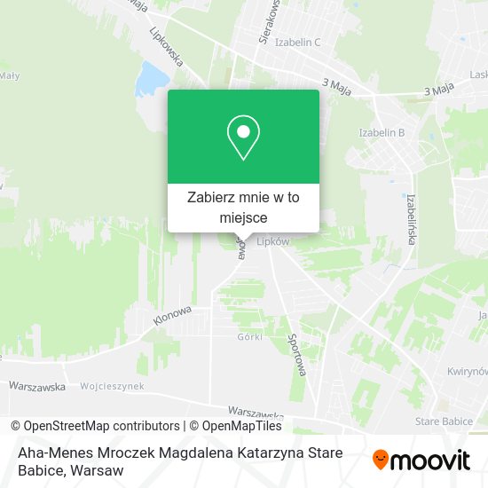 Mapa Aha-Menes Mroczek Magdalena Katarzyna Stare Babice