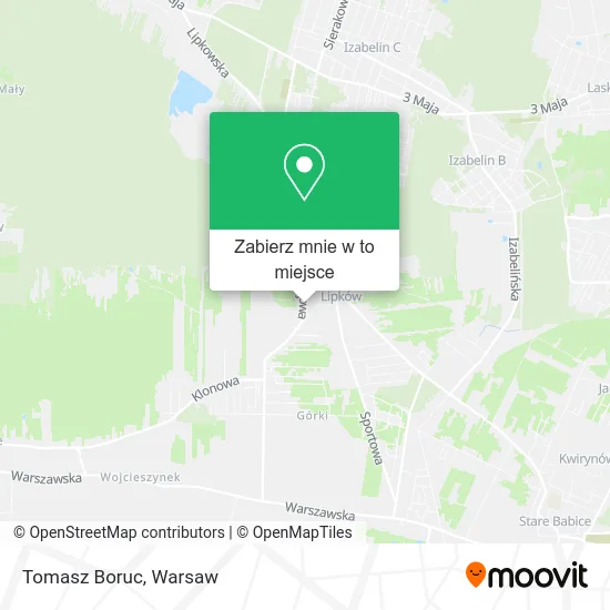 Mapa Tomasz Boruc