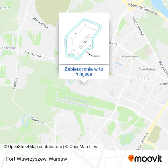 Mapa Fort Wawrzyszew