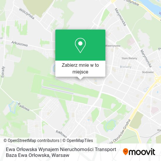 Mapa Ewa Orłowska Wynajem Nieruchomości Transport Baza Ewa Orłowska