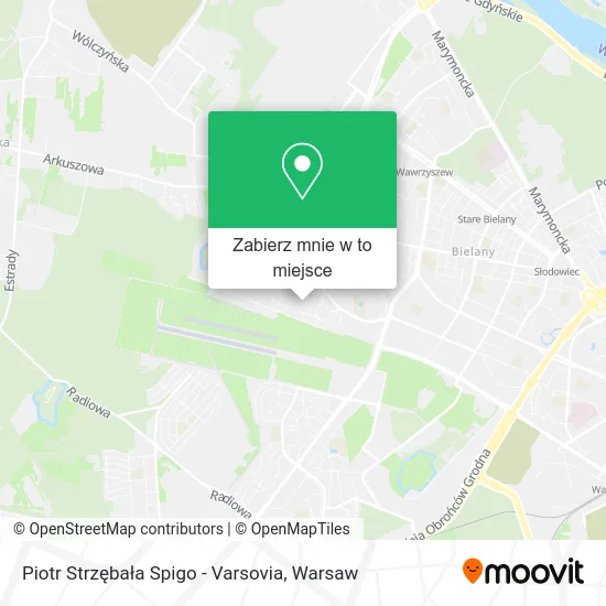 Mapa Piotr Strzębała Spigo - Varsovia