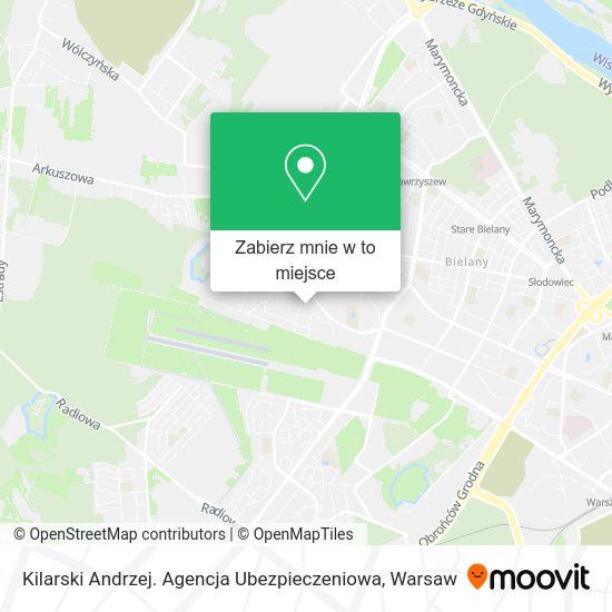 Mapa Kilarski Andrzej. Agencja Ubezpieczeniowa