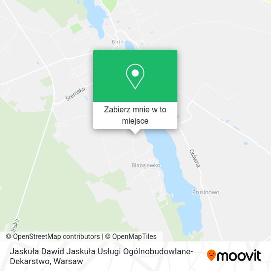 Mapa Jaskuła Dawid Jaskuła Usługi Ogólnobudowlane-Dekarstwo