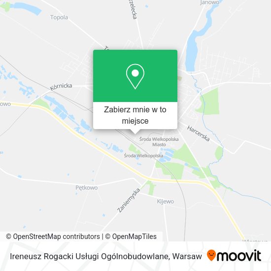 Mapa Ireneusz Rogacki Usługi Ogólnobudowlane