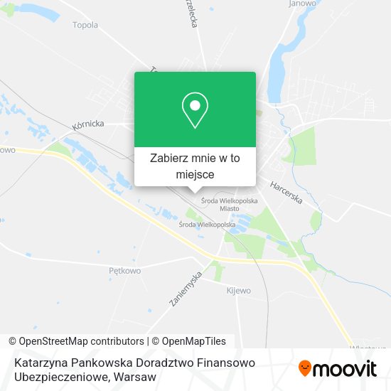 Mapa Katarzyna Pankowska Doradztwo Finansowo Ubezpieczeniowe