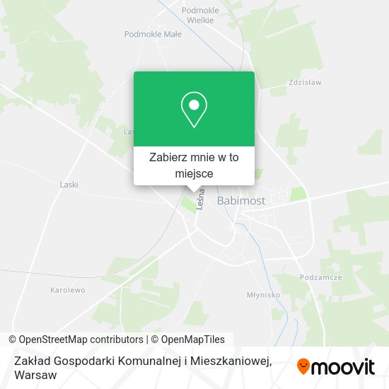 Mapa Zakład Gospodarki Komunalnej i Mieszkaniowej