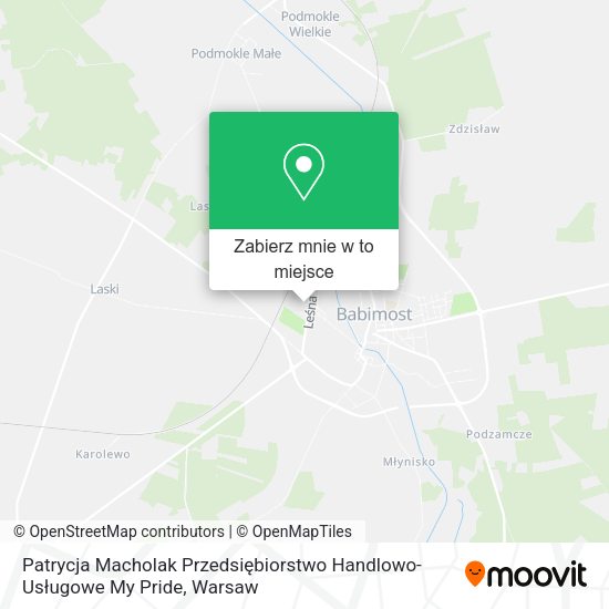 Mapa Patrycja Macholak Przedsiębiorstwo Handlowo-Usługowe My Pride