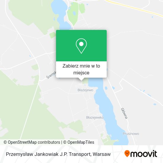 Mapa Przemysław Jankowiak J.P. Transport