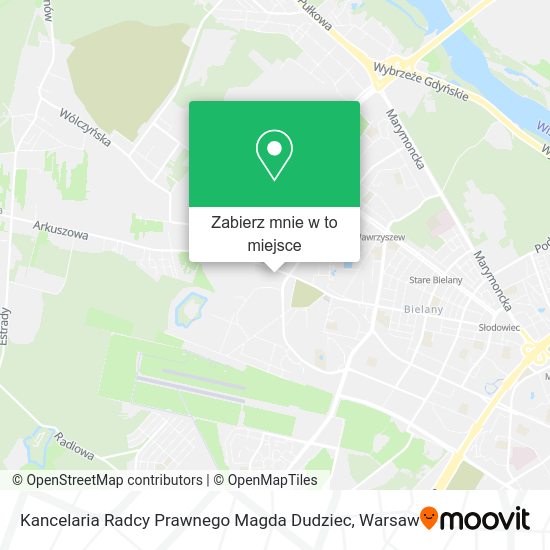 Mapa Kancelaria Radcy Prawnego Magda Dudziec