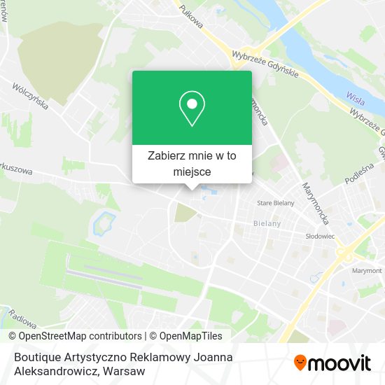 Mapa Boutique Artystyczno Reklamowy Joanna Aleksandrowicz