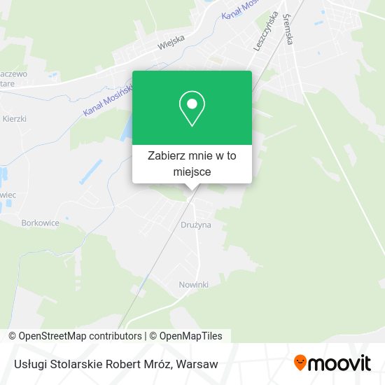 Mapa Usługi Stolarskie Robert Mróz